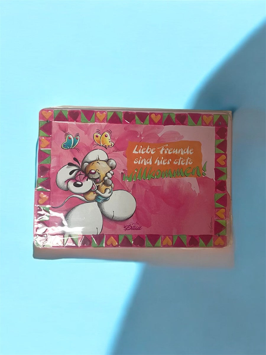 Plaques en métal Diddl, modèles variés