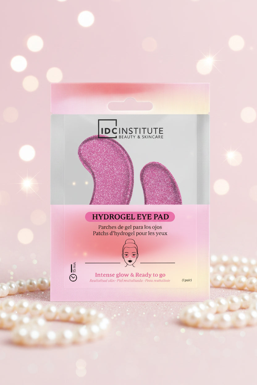 IDC Institute Hydrogel-Augenpads mit Glitzer in pink