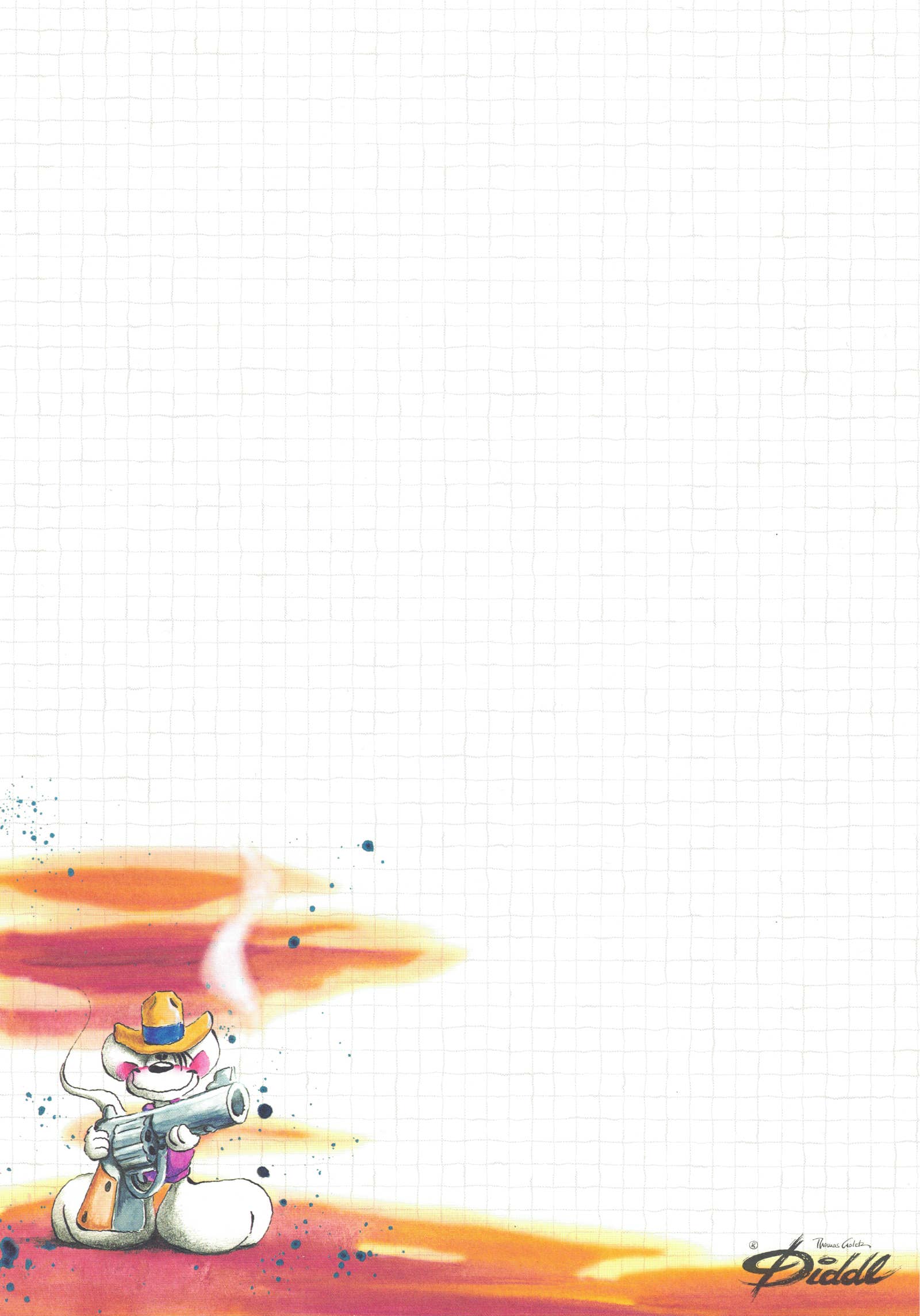 Diddl-Blatt A4 Nr. 54 Revolverheld