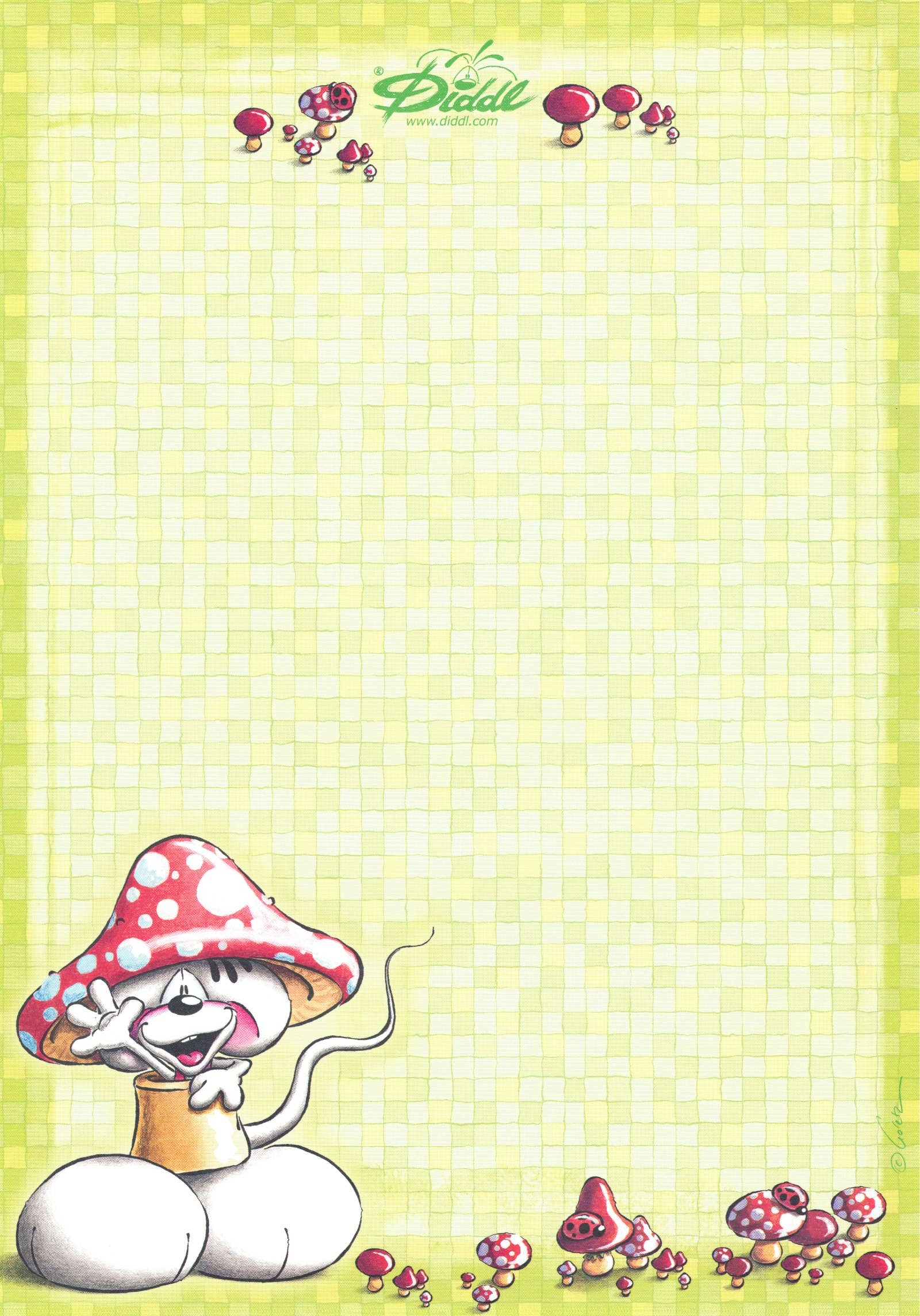 Diddl-Blatt A4 Nr. 123 Glückspilz-Diddl