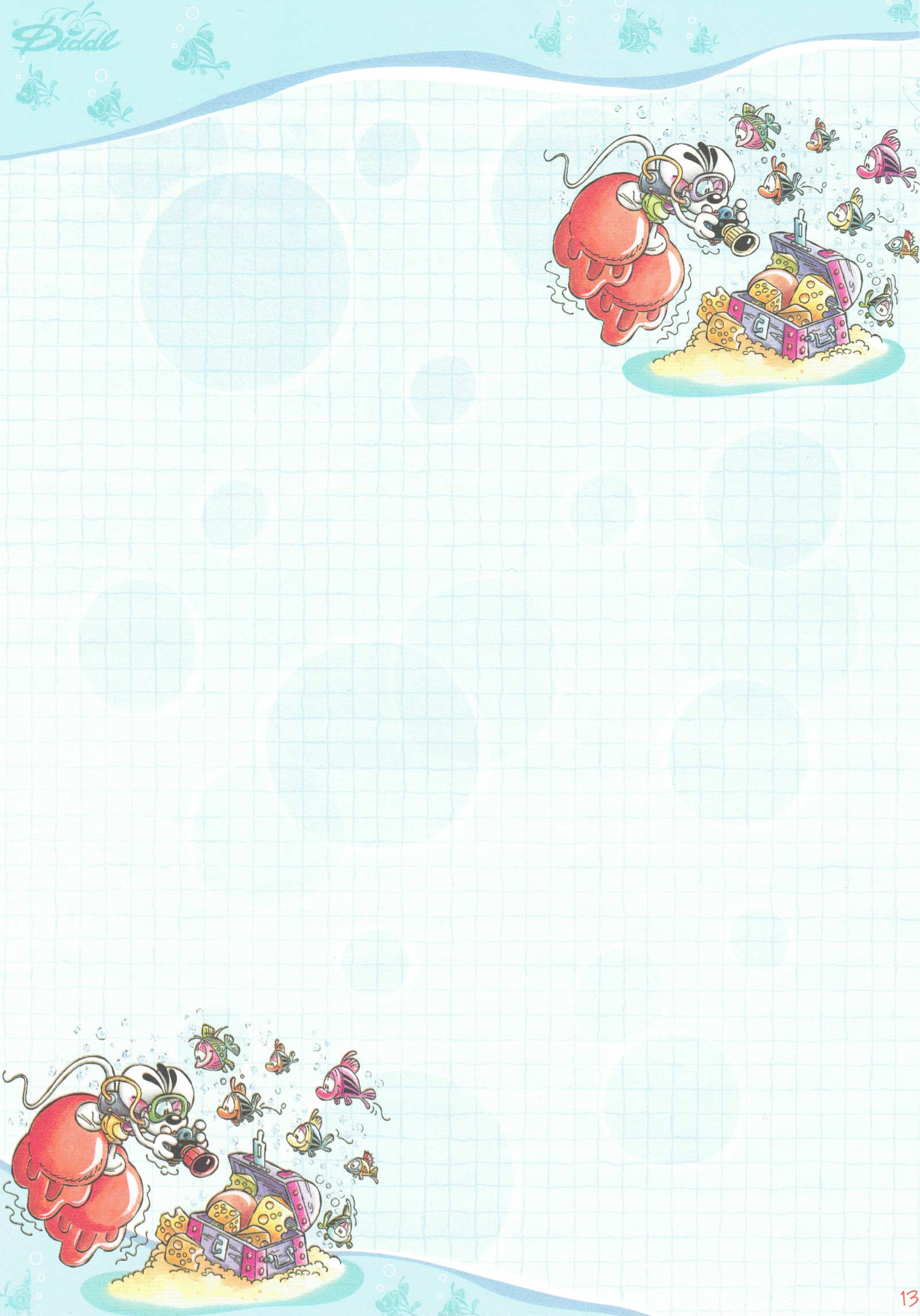 Diddl-Blatt A4 Nr. 155 Käseschatz