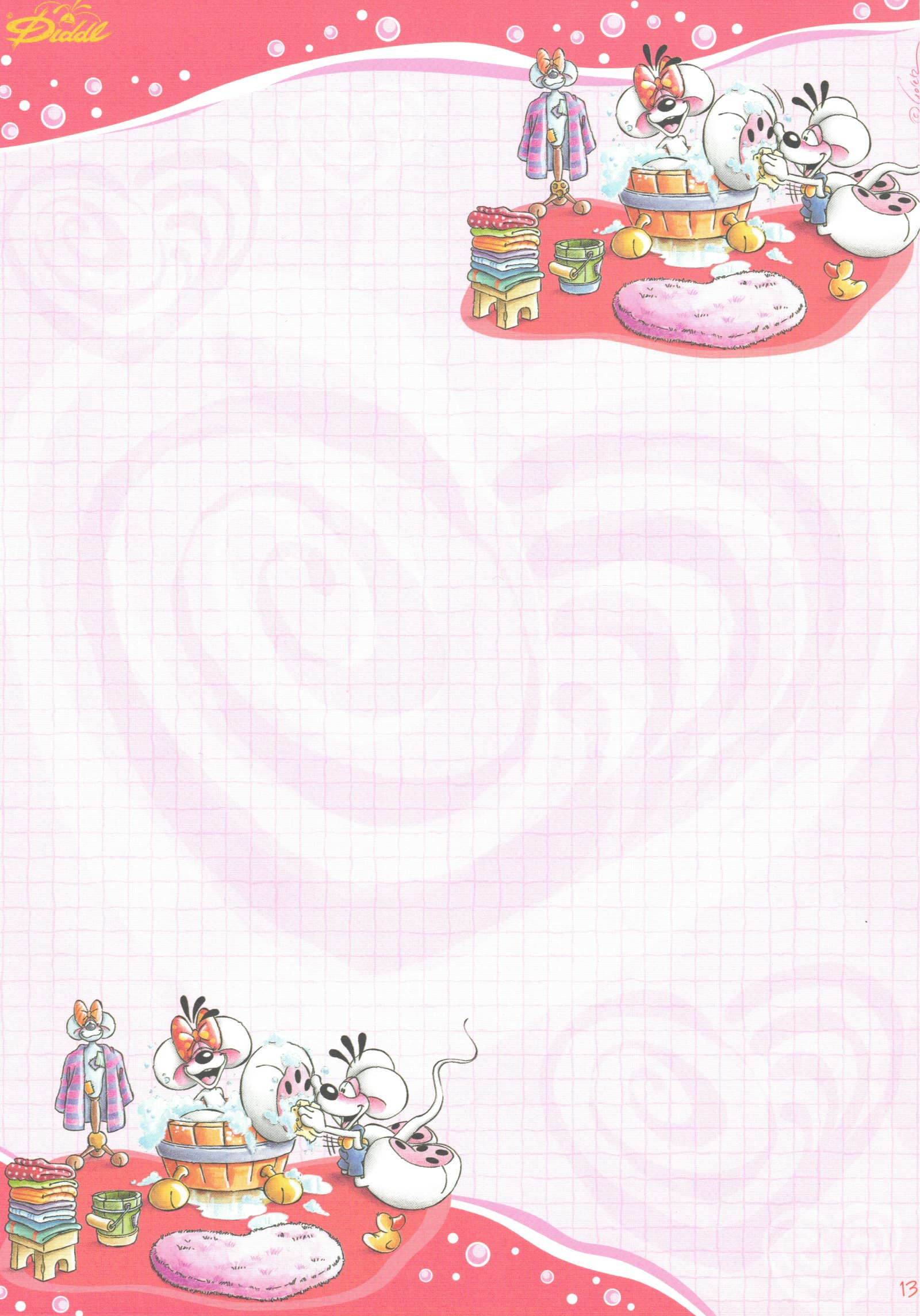 Diddl-Blatt A4 Nr. 156 Badespass