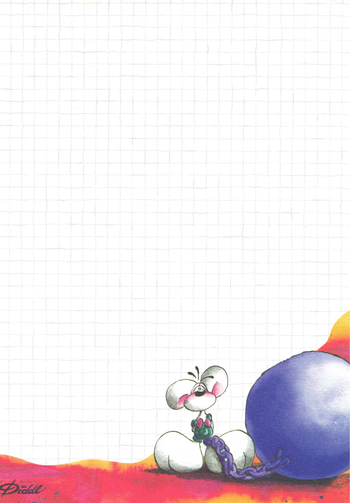 Feuille Diddl A5 n° 84 Tranquille !