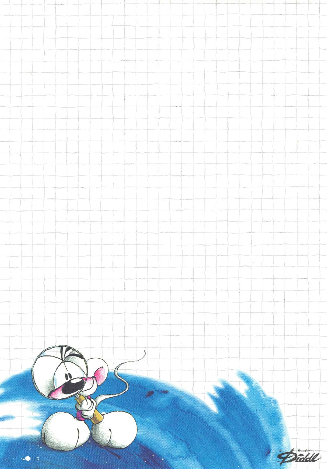 Feuille Diddl A5 n° 98, sourire grossissant