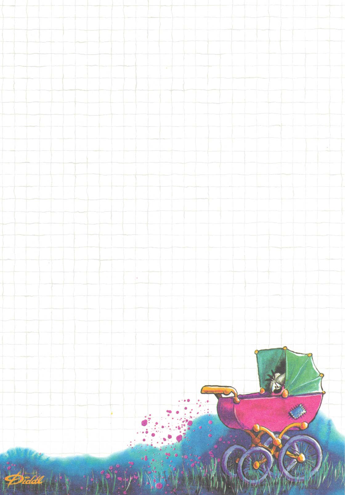 Diddl sheet A5 No. 115 Stroller