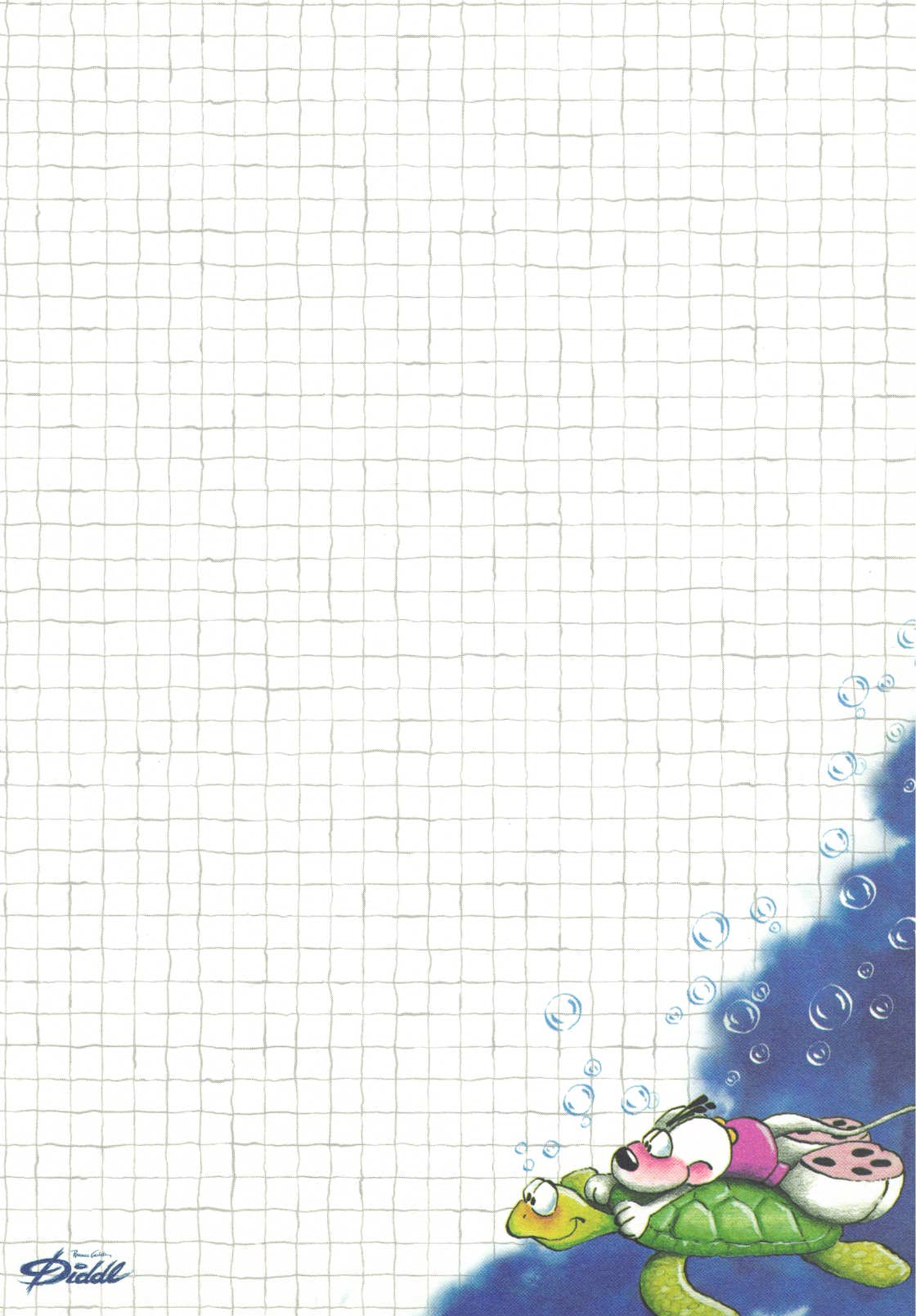 Diddl sheet A5 No. 132 Underwater turtle