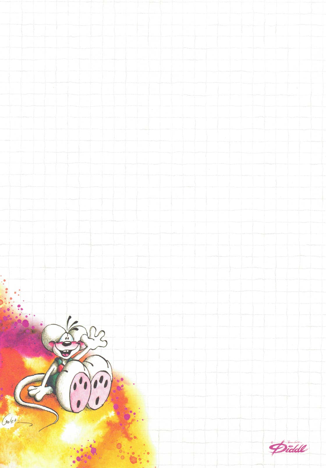 Diddl sheet A5 No. 165 Hello!