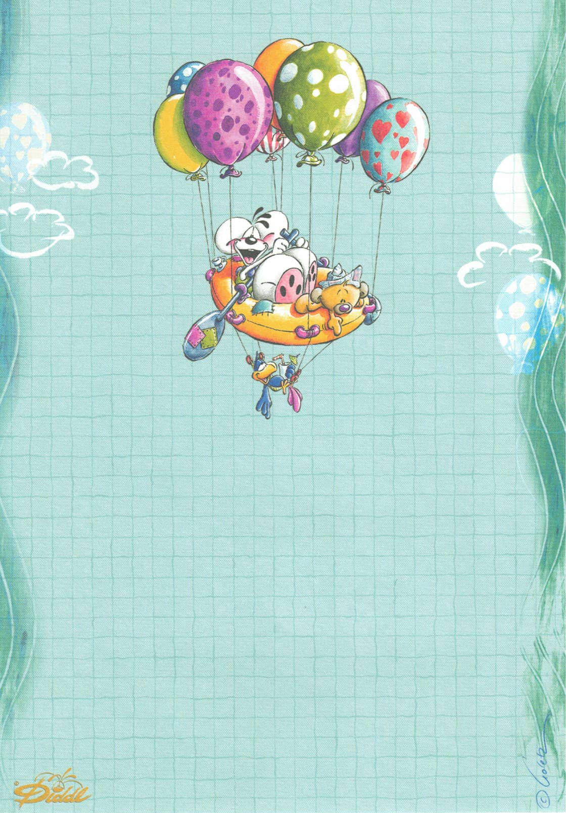 Diddl sheet A5 no. 231 Airship Adventure