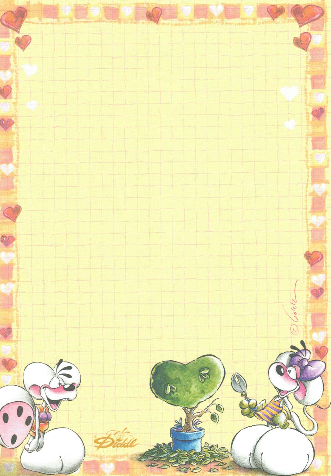 Diddl sheet A5 No. 232 Love Tree