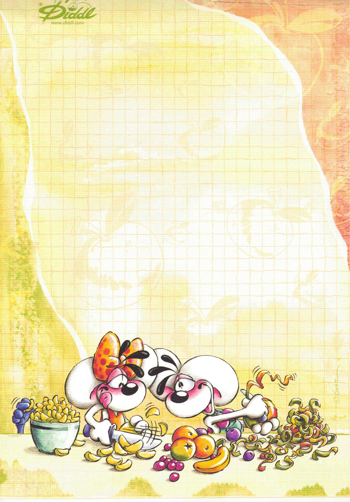 Diddl sheet A5 No. 267 Fruit slicer