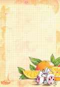 Feuille Diddl A5 n° 270 Orange Slurper
