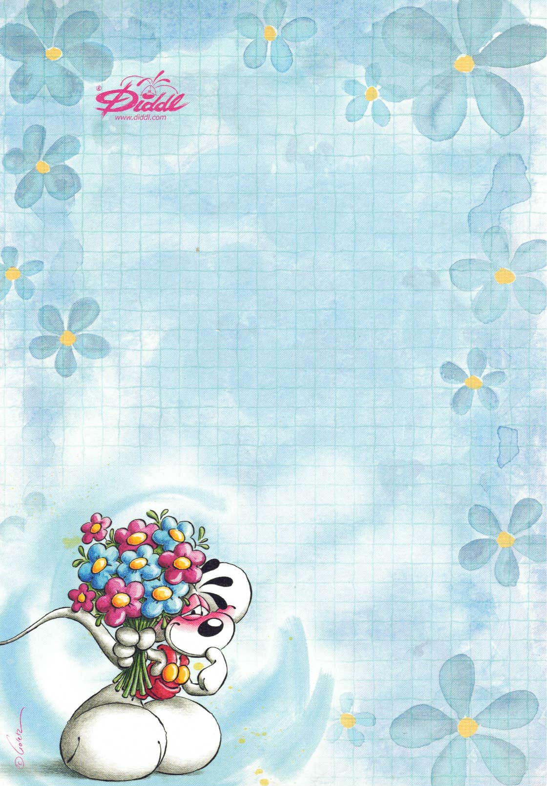 Diddl sheet A5 No. 271 Flower messenger