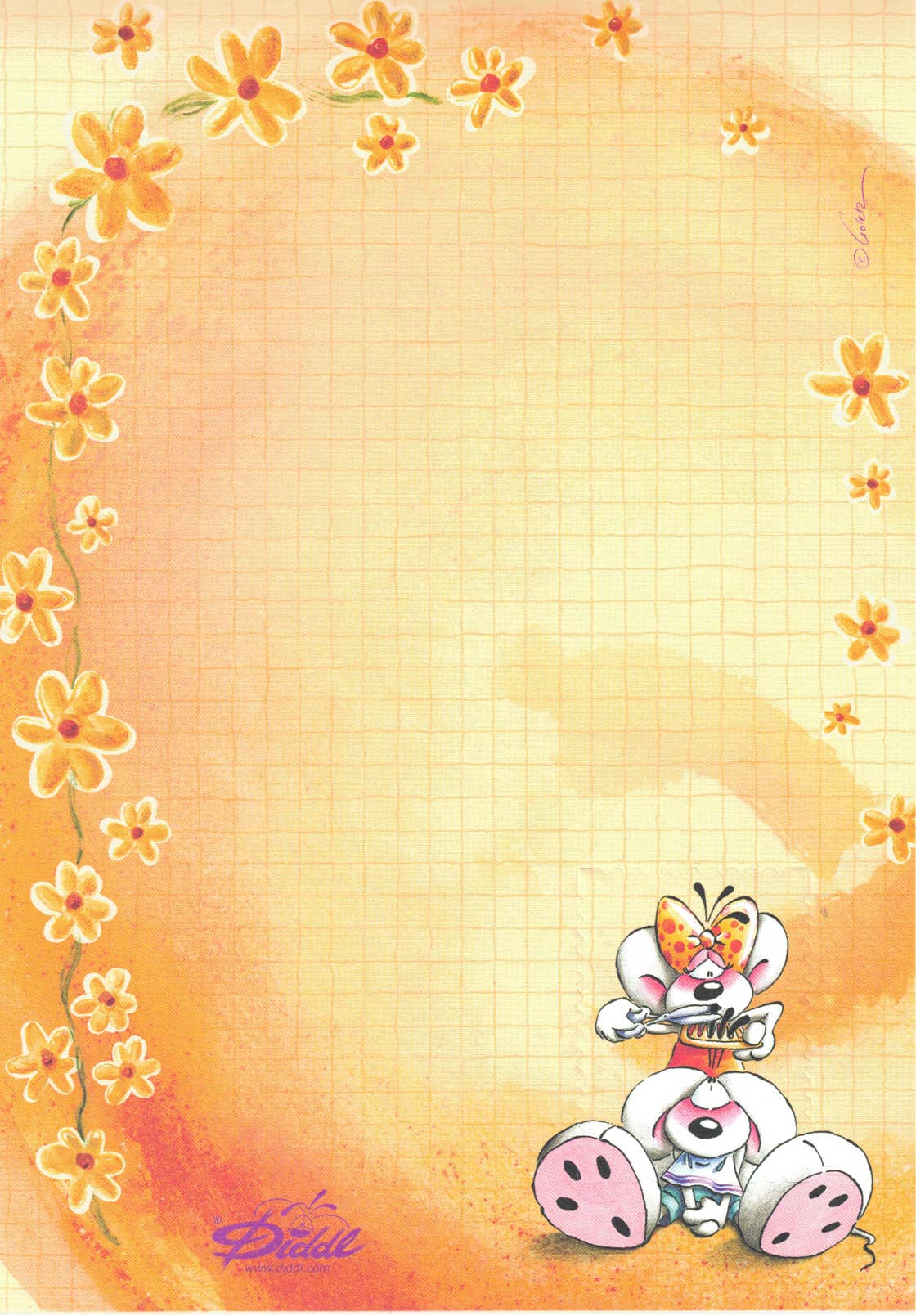 Diddl Sheet A5 No. 280 Diddl's New Haircut