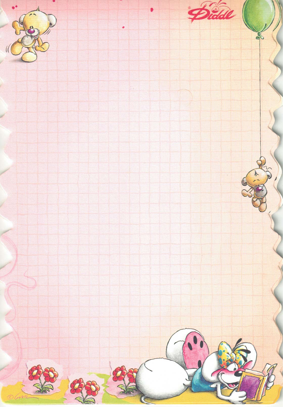 Fiche Diddl A5 n° 299 L'heure du conte de Diddlina 1