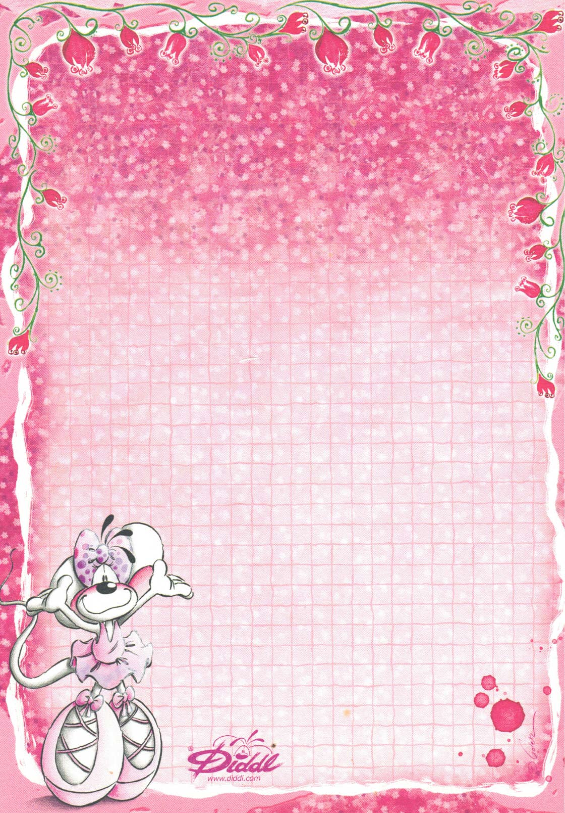 Feuille Diddl A5 n° 303 Diddlina Ballerina