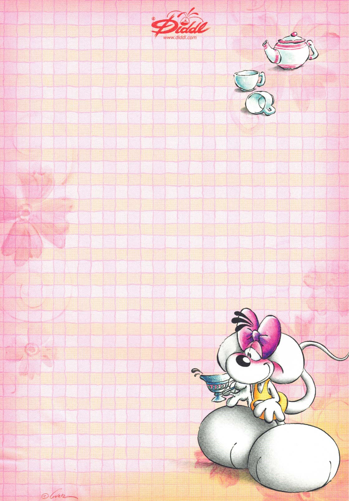 Diddl sheet A5 No. 329 Cappuchino Diddlina