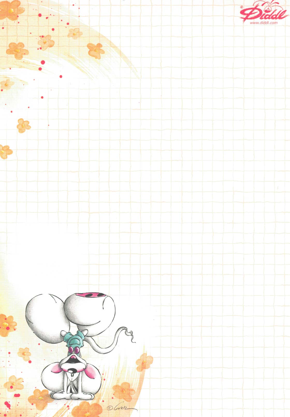 Diddl sheet A5 no. 342 Birthday handstand