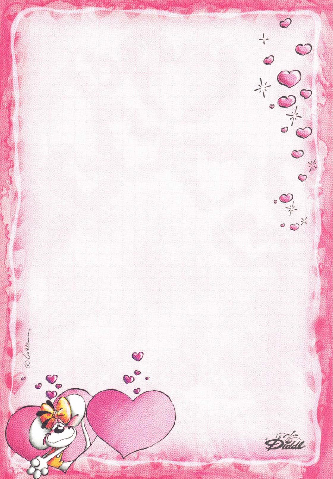 Diddl sheet A5 No. 366 Heart Peeper