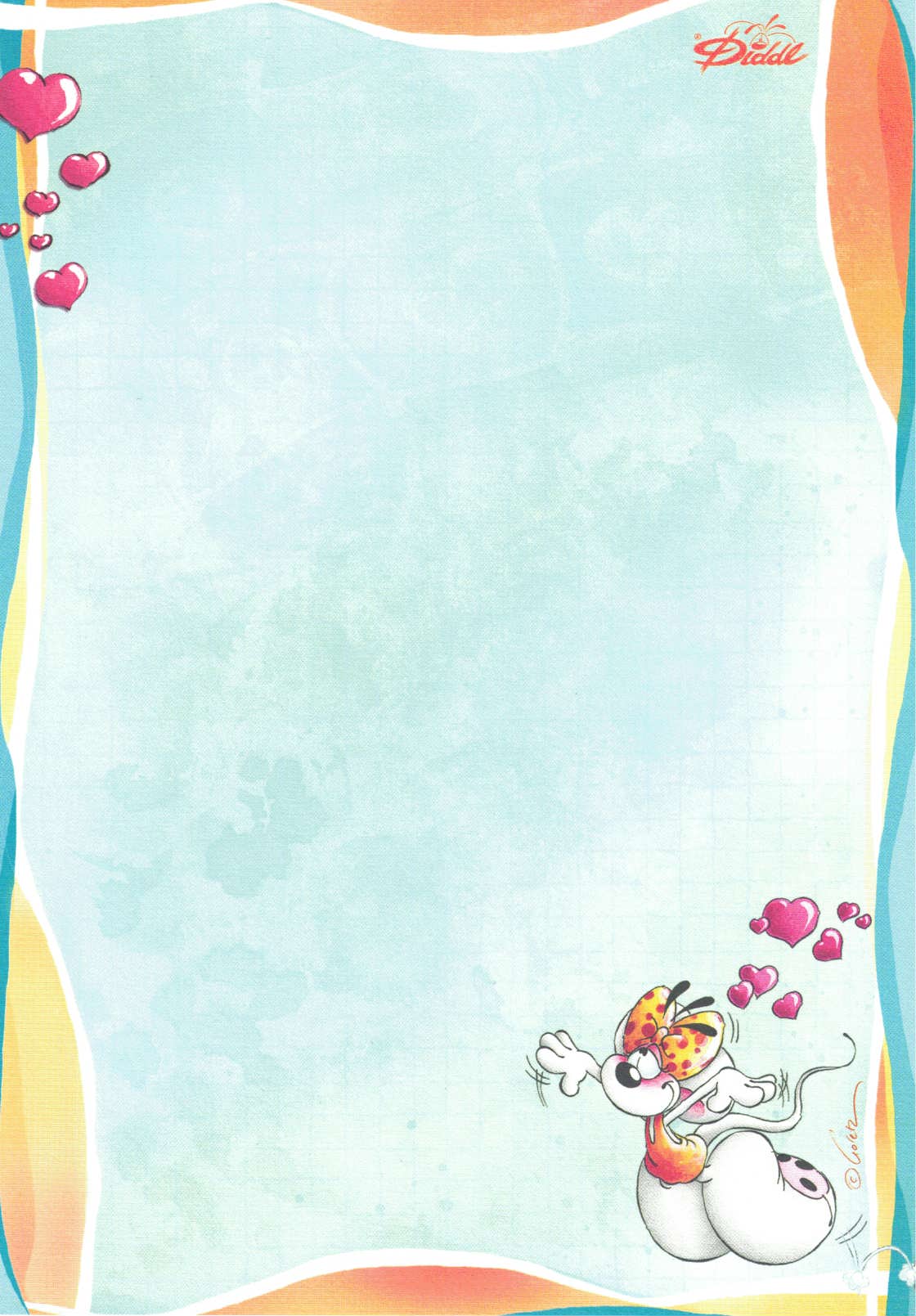 Diddl Sheet A5 No. 386 Floating Lovers