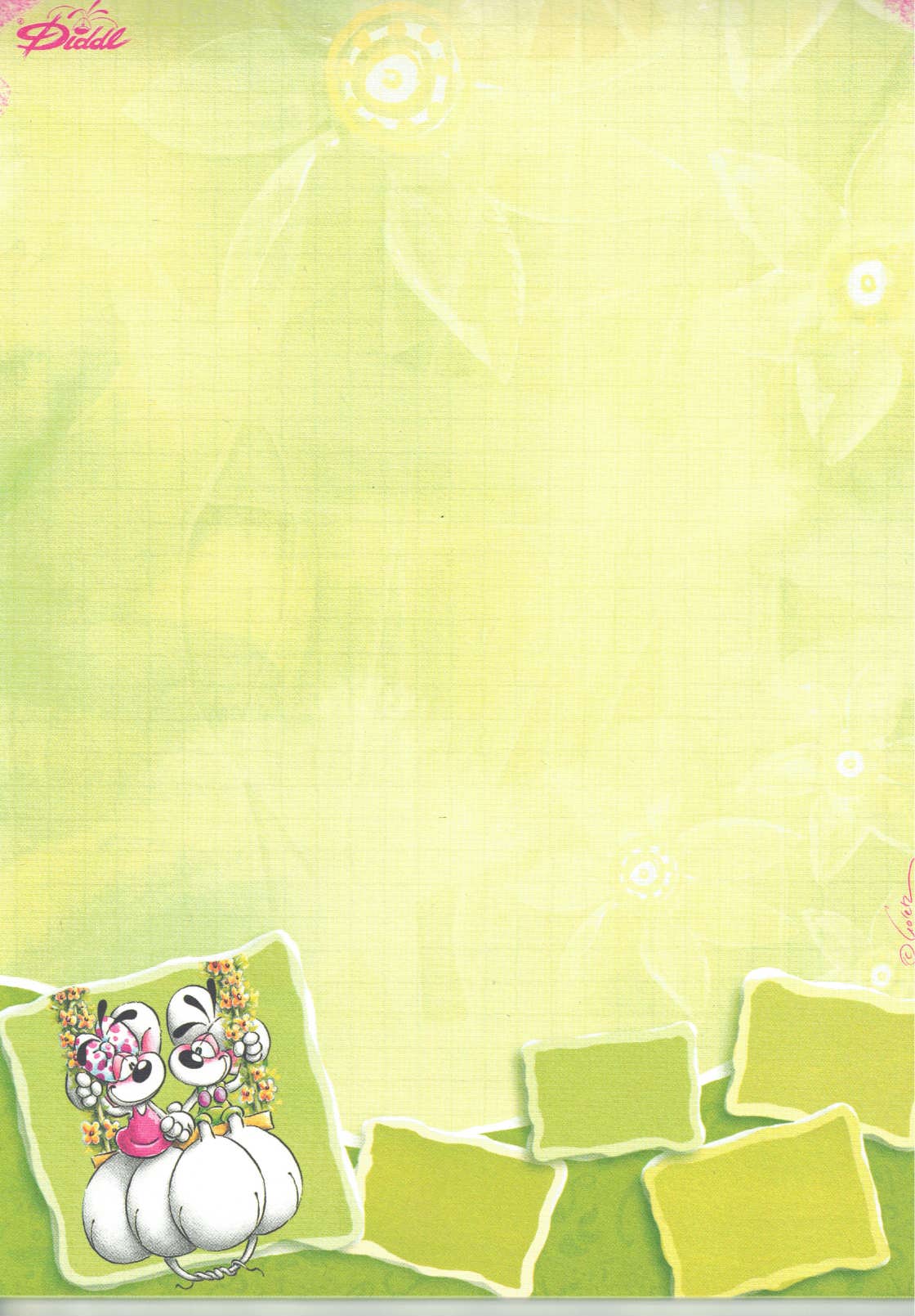 Diddl sheet A5 No. 394 Romantic swing