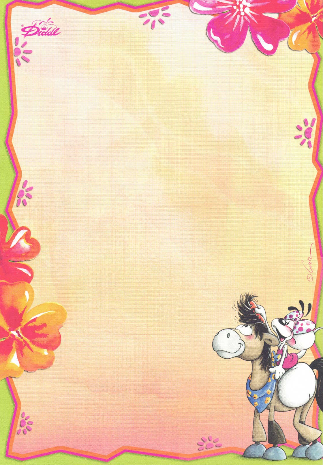 Diddl sheet A5 No. 399 Pretty, Galupy