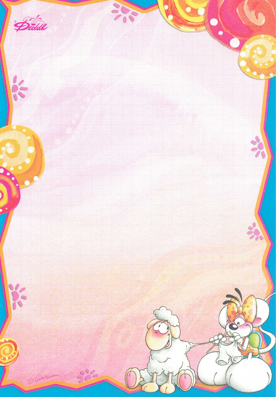 Diddl sheet A5 no. 408 The knitted Vanillivi trousers