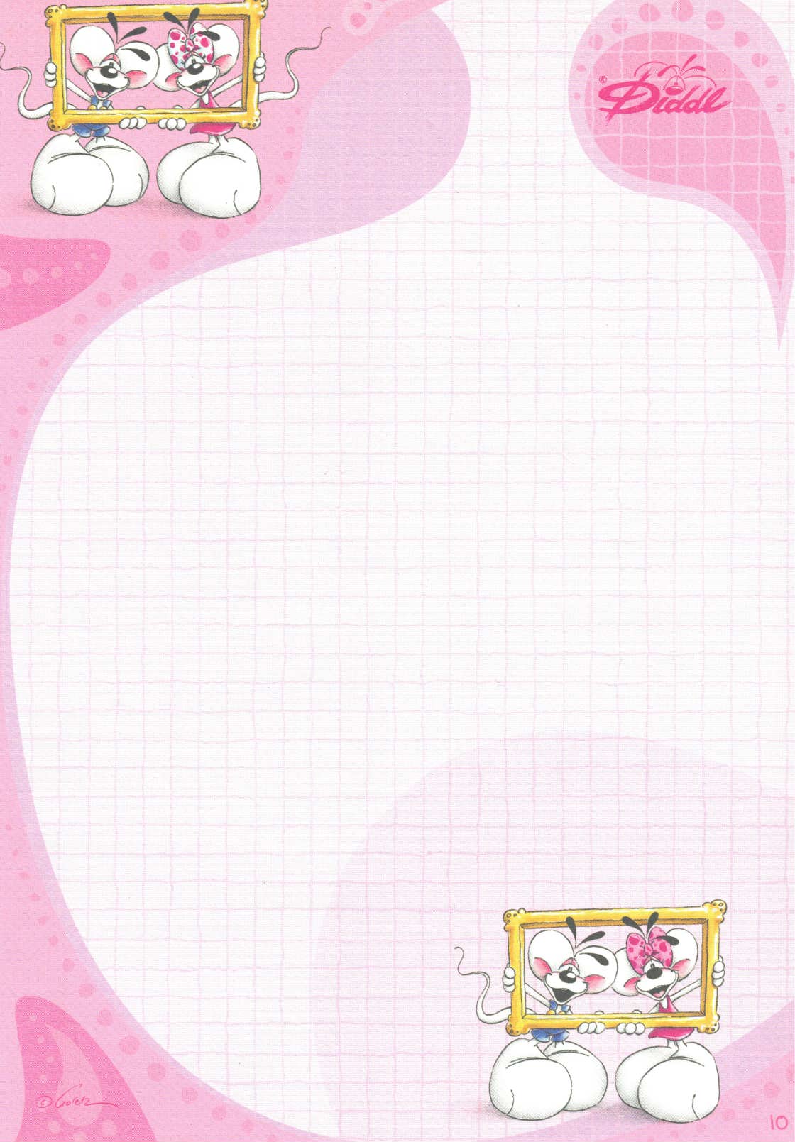 Feuille Diddl A5 n° 425 Cadre Peeper 1