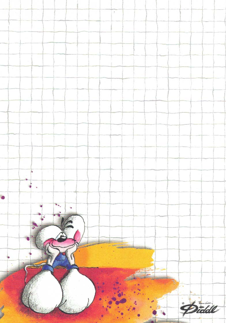 Diddl sheet A6 No. 6 Wall Sitter