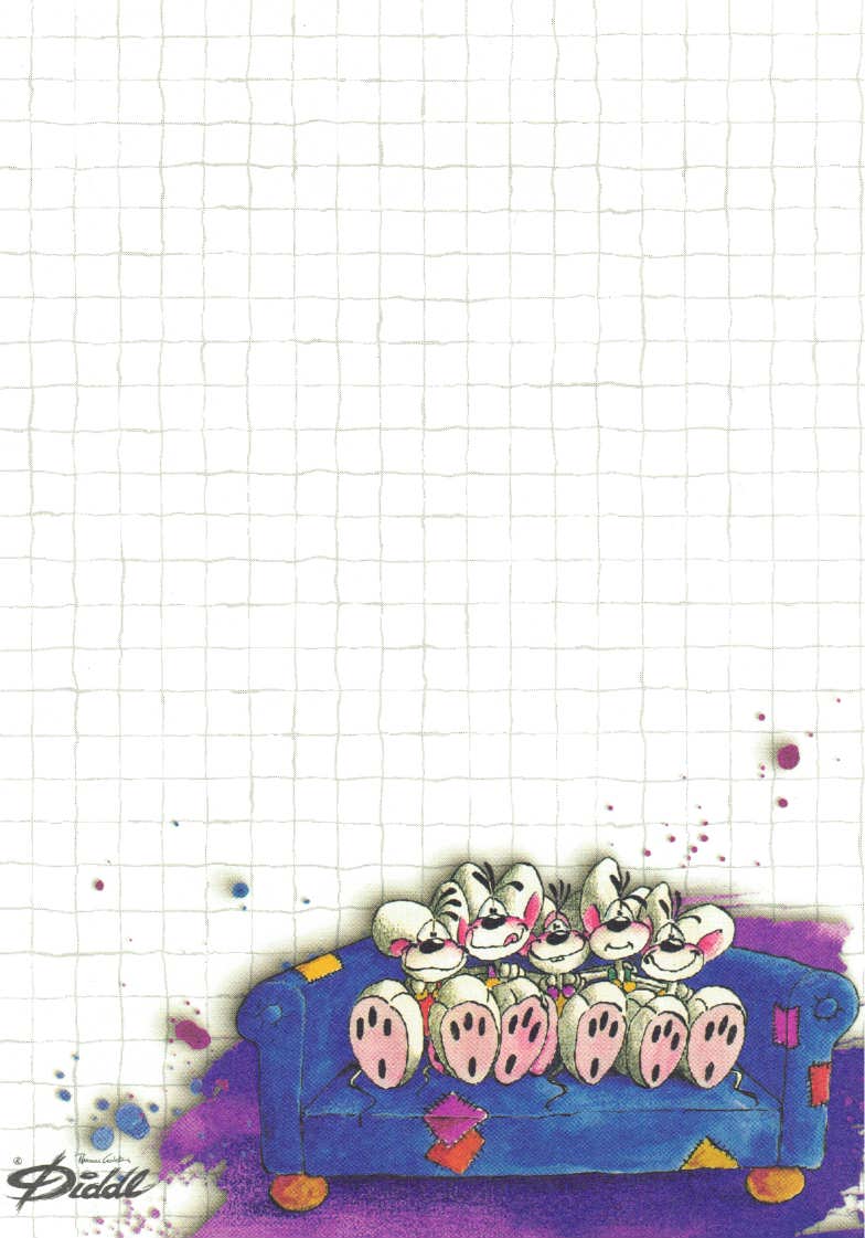 Diddl sheet A6 No. 57 Sofa friends