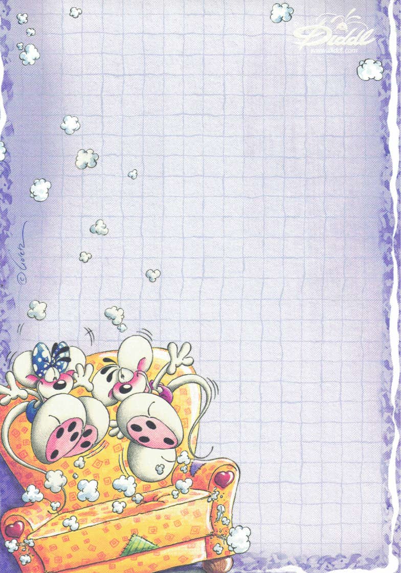 Feuille Diddl A6 n° 123 Tracteur de fauteuil