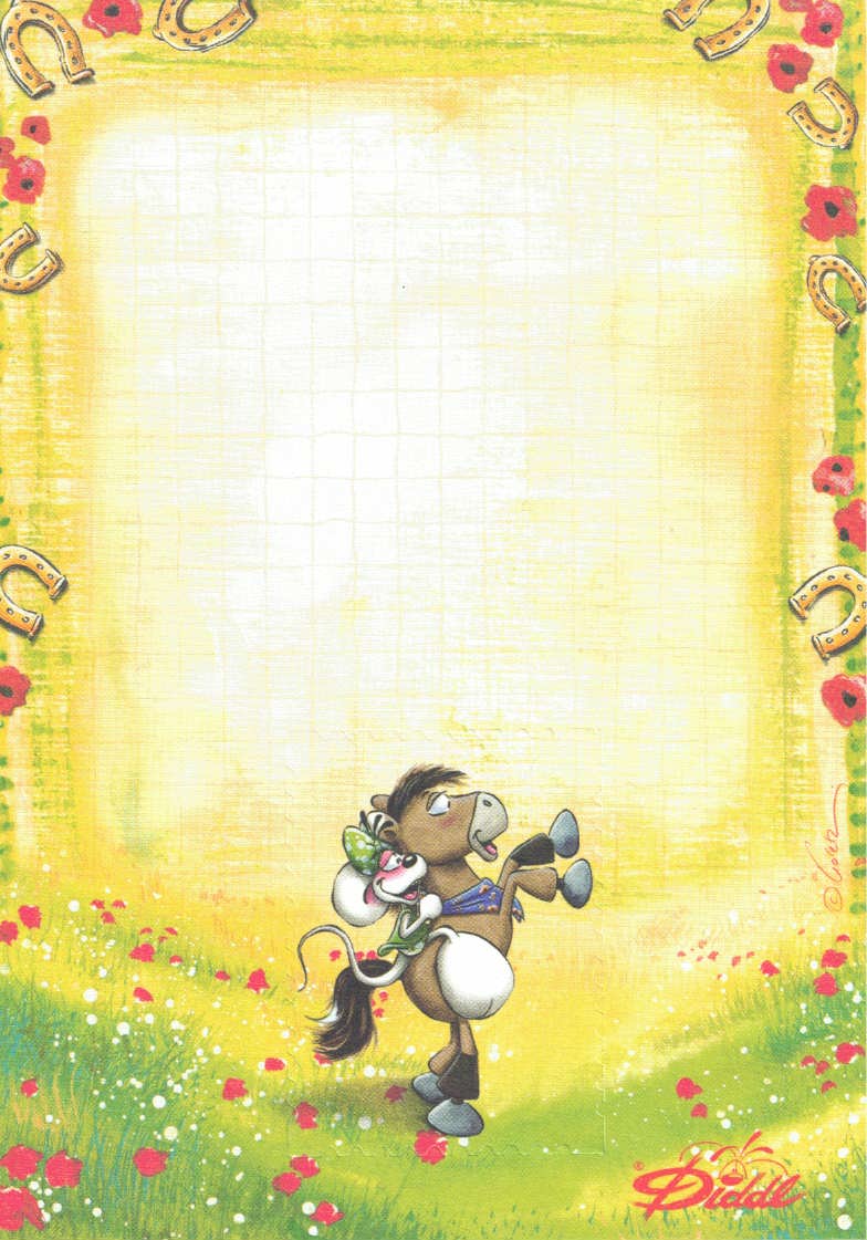 Feuille Diddl A6 n° 137 Un vrai cheval sauvage