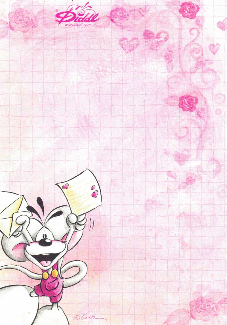 Diddl Sheet A6 No. 153 Happy Letter Recipient