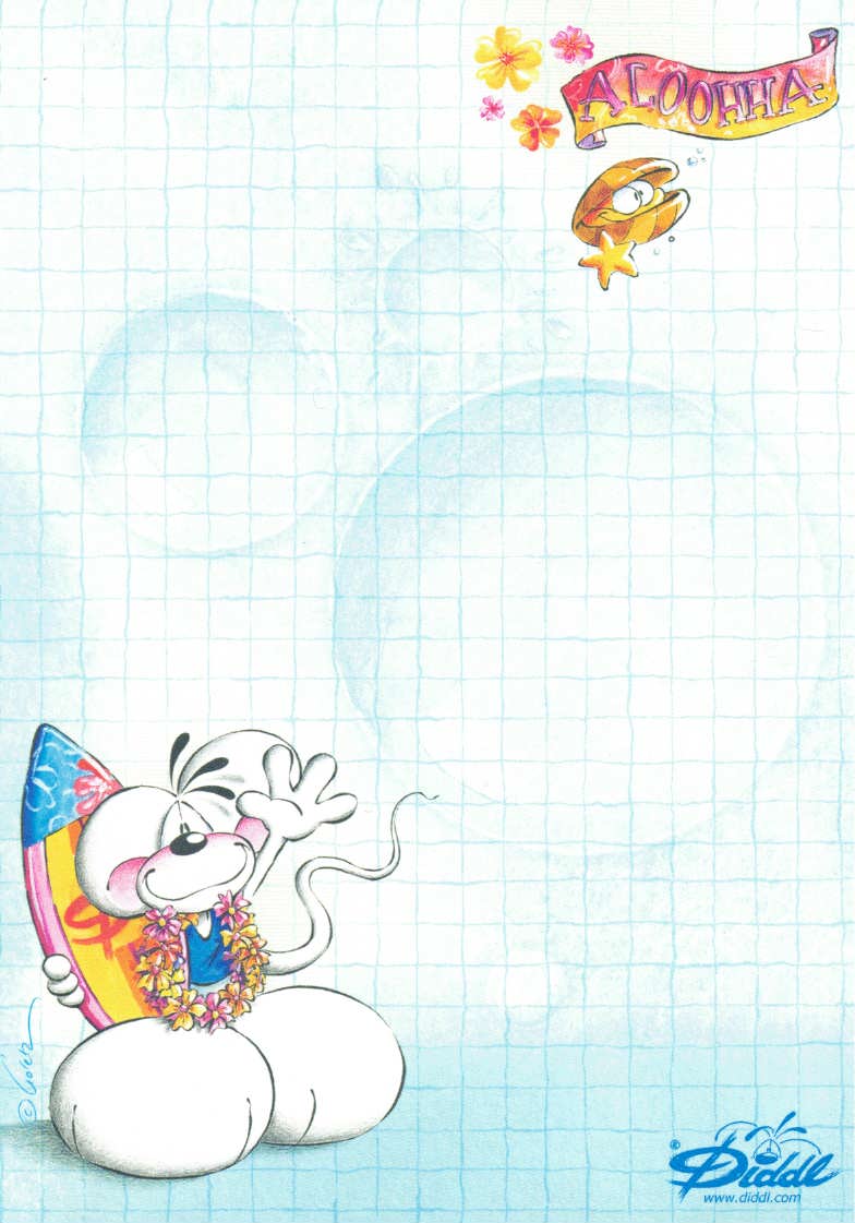 Diddl sheet A6 No. 156 Alooha Diddl!