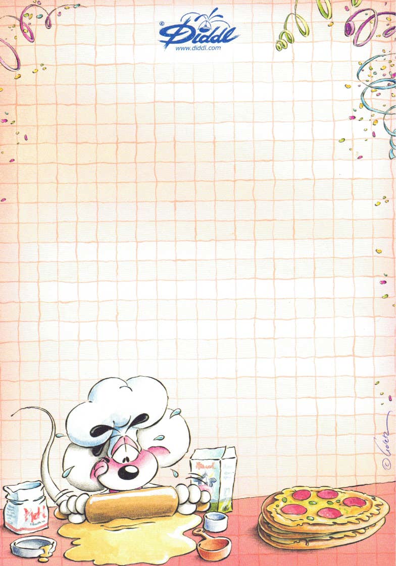 Diddl sheet A6 No. 160 cake baker