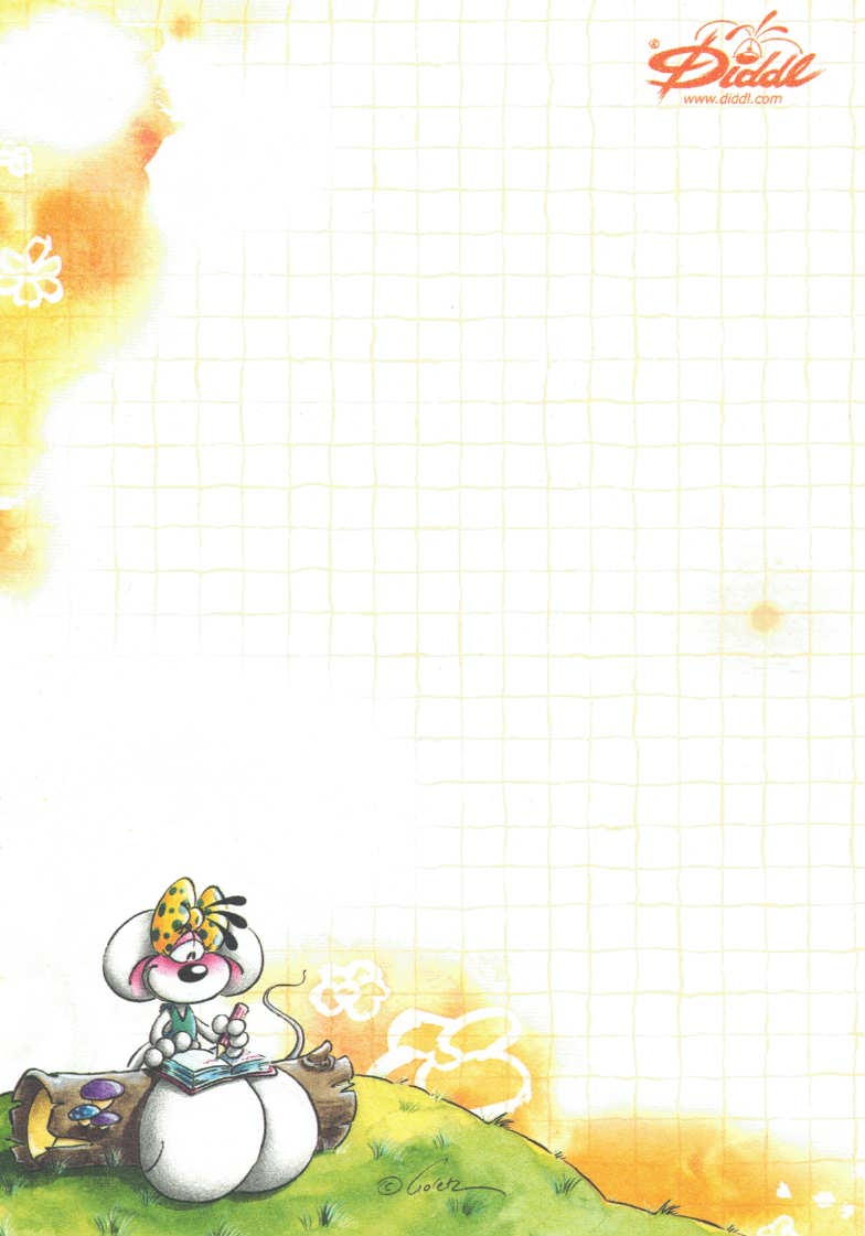 Diddl sheet A6 no. 163 Diary-Diddlina under..