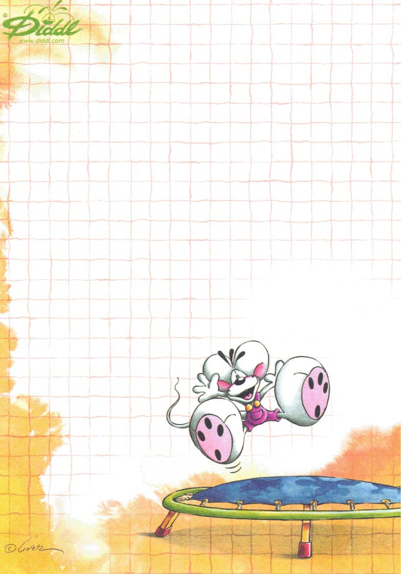 Diddl Sheet A6 No. 166 Triple Training Fun