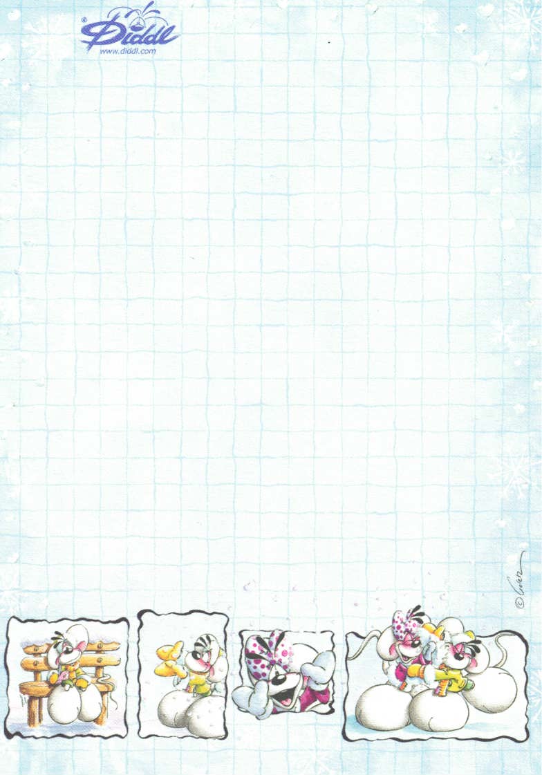 Diddl Sheet A6 No. 171 Snow Soap