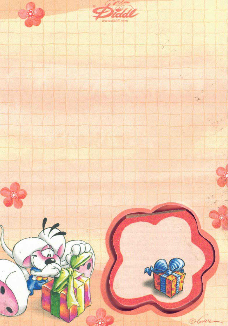 Diddl sheet A6 No. 184 Gift wrapping Diddl