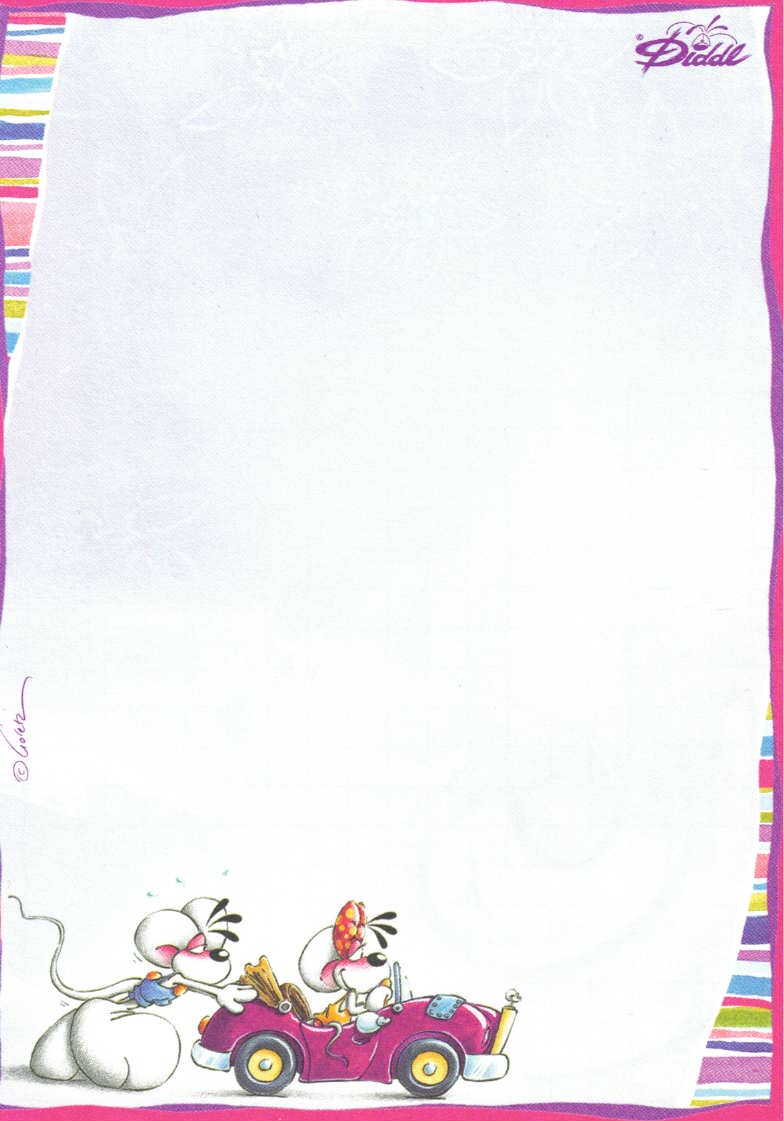 Diddl sheet A6 No. 187 Diddlina's car pusher