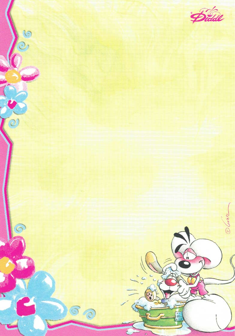 Diddl sheet A6 No. 197 Bibombl's Laundry