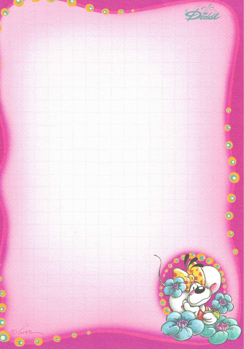 Diddl sheet A6 No. 200 flower portrait