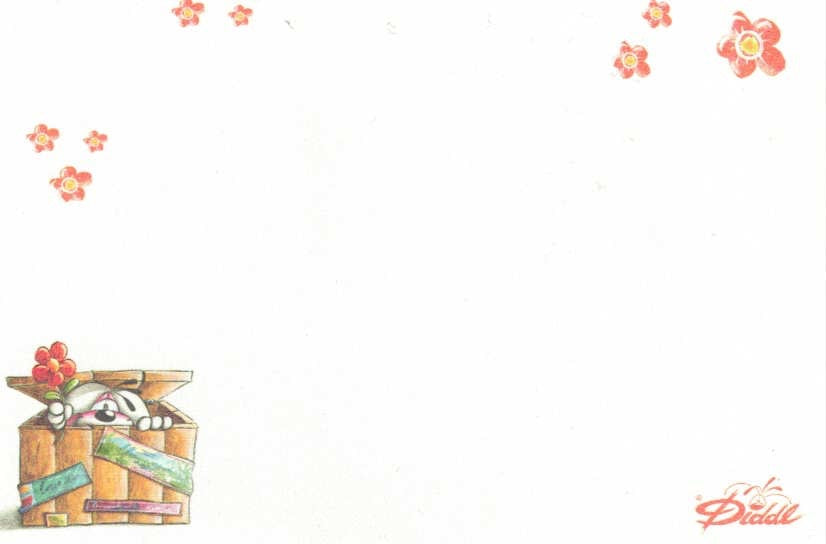 Diddl Blatt Zettelbox Nr. 43 Diddl versteckt sich in der Box