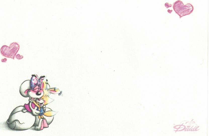Diddl Blatt Zettelbox Nr. 42 Diddlina mit Mimihopps