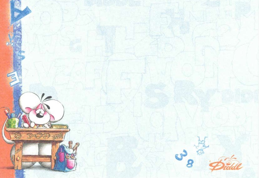 Diddl Blatt Zettelbox Nr. 32 Diddl am Schreibtisch