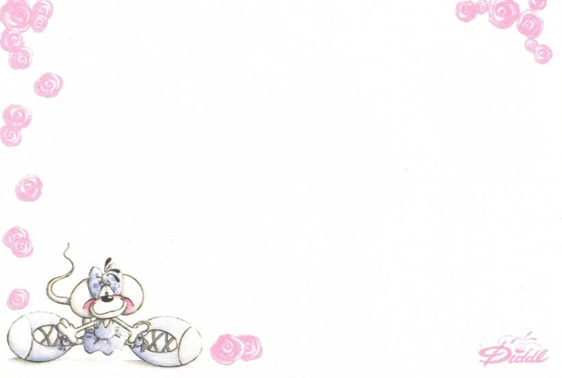 Diddl Blatt Zettelbox Nr. 24 Diddlina auf Spitze