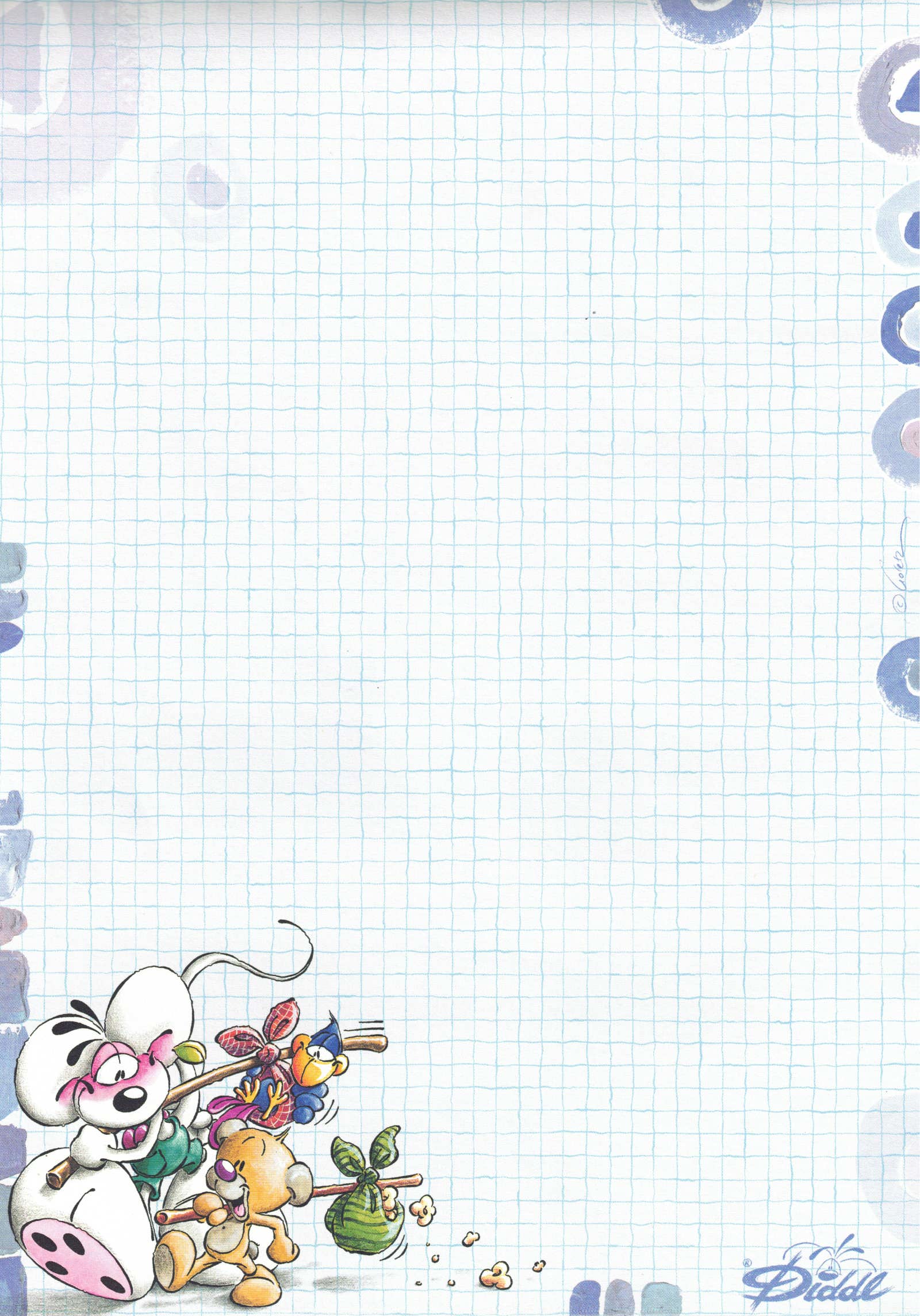 Diddl-Blatt A4 Nr. 81 Drei Wanderer