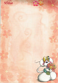Diddl-Blatt A4 Nr. 102 Diddlina+Blumenstrauss
