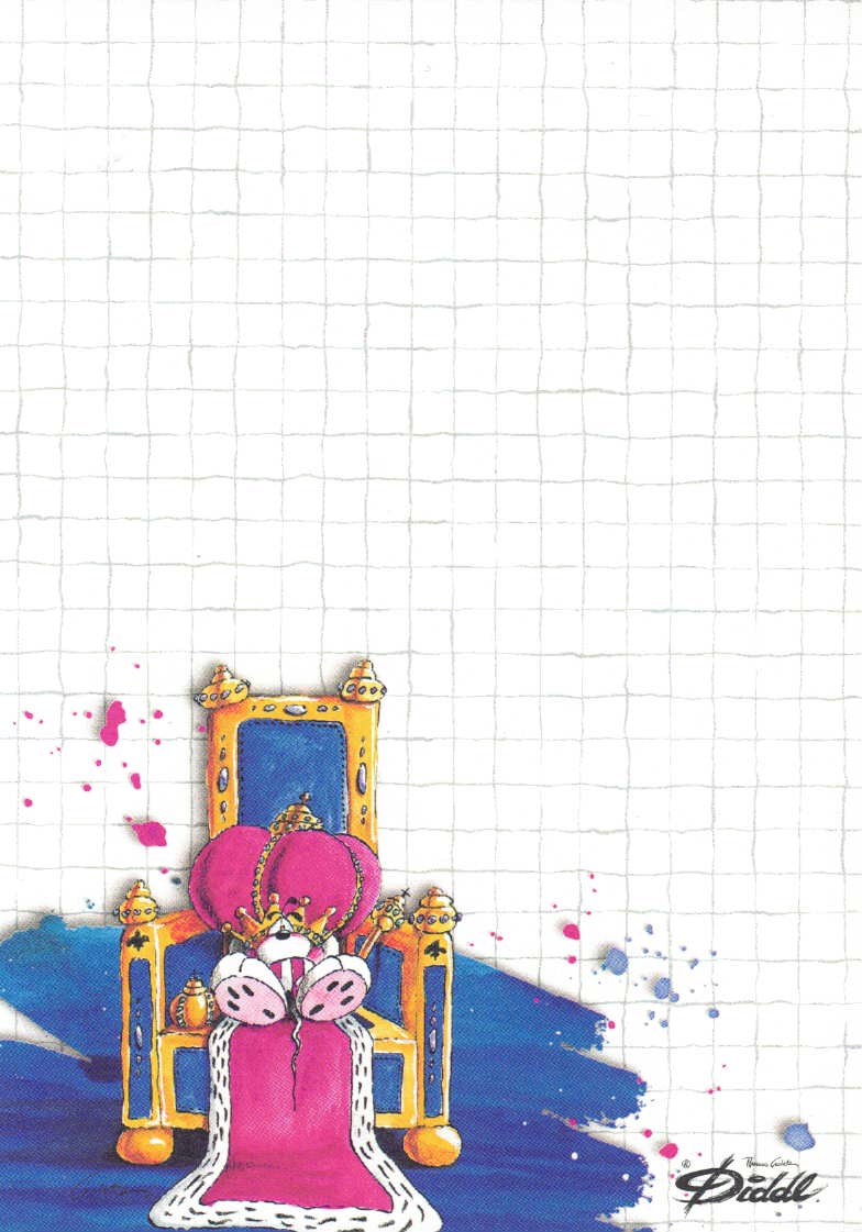 Diddl sheet A6 No. 178 Diddlina with bouquet of flowers