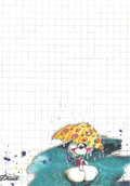 Diddl sheet A6 No. 178 Diddlina with bouquet of flowers