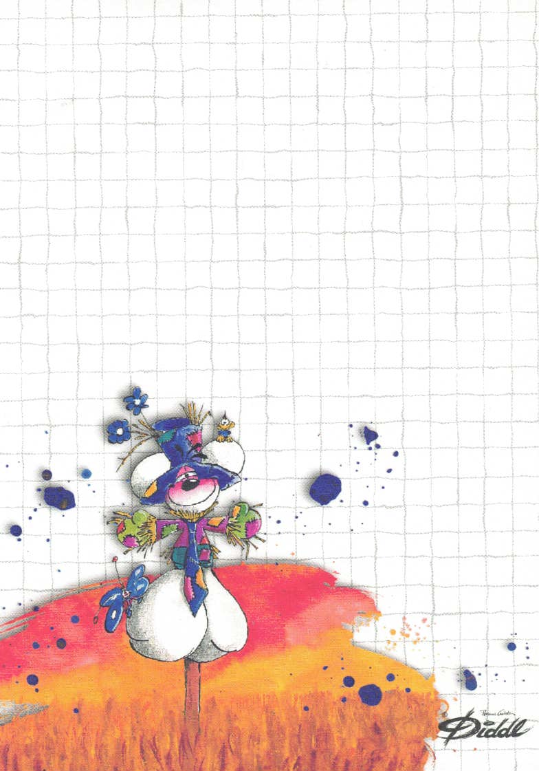Diddl-Blatt A6 Nr. 50 Vogelscheuche